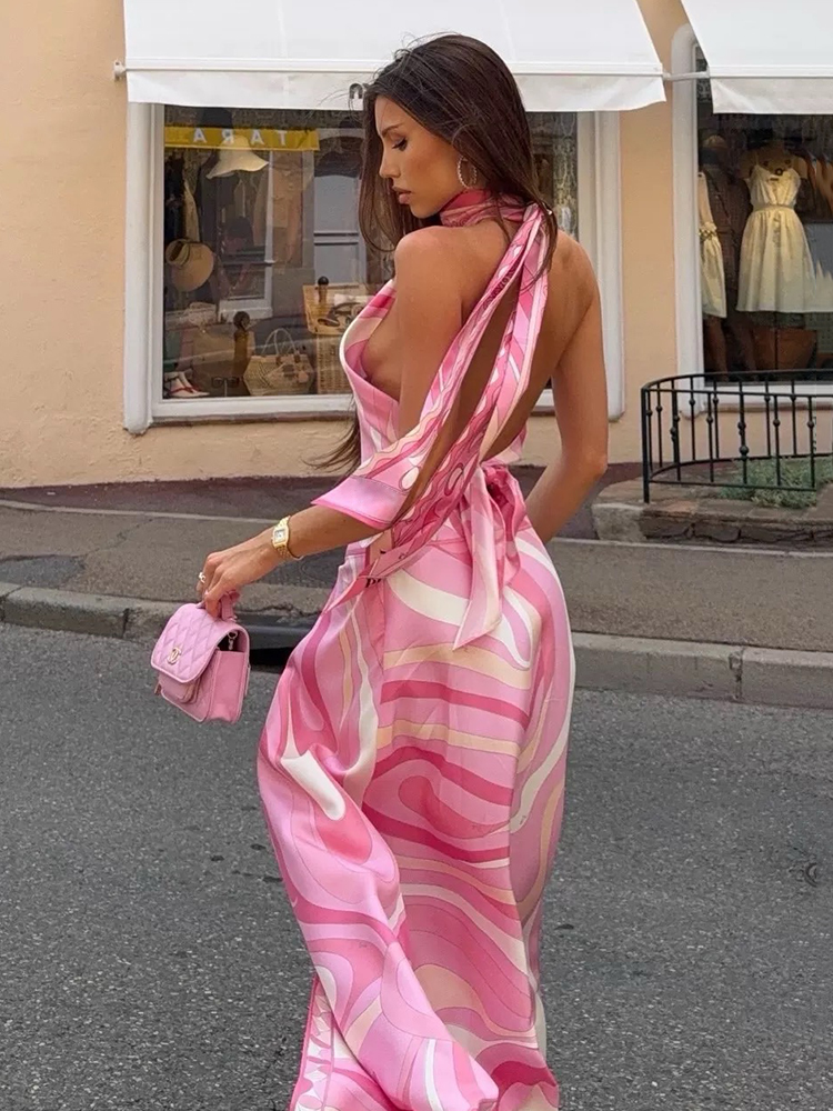 Retro geometric print sexy bac - Street Fashion Vest ulasan dan harga