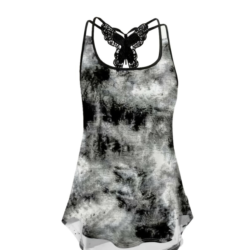 Plus Size 1XL-5XL Print Tank T - Street Fashion Plus Size ulasan dan harga
