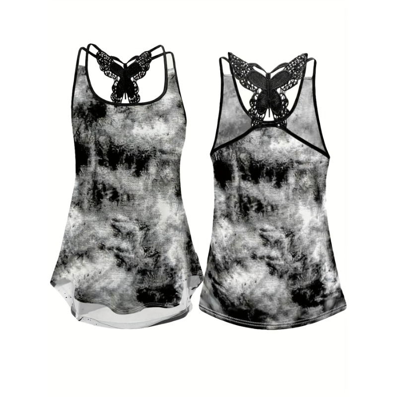 Plus Size 1XL-5XL Print Tank T - Street Fashion Plus Size ulasan dan harga
