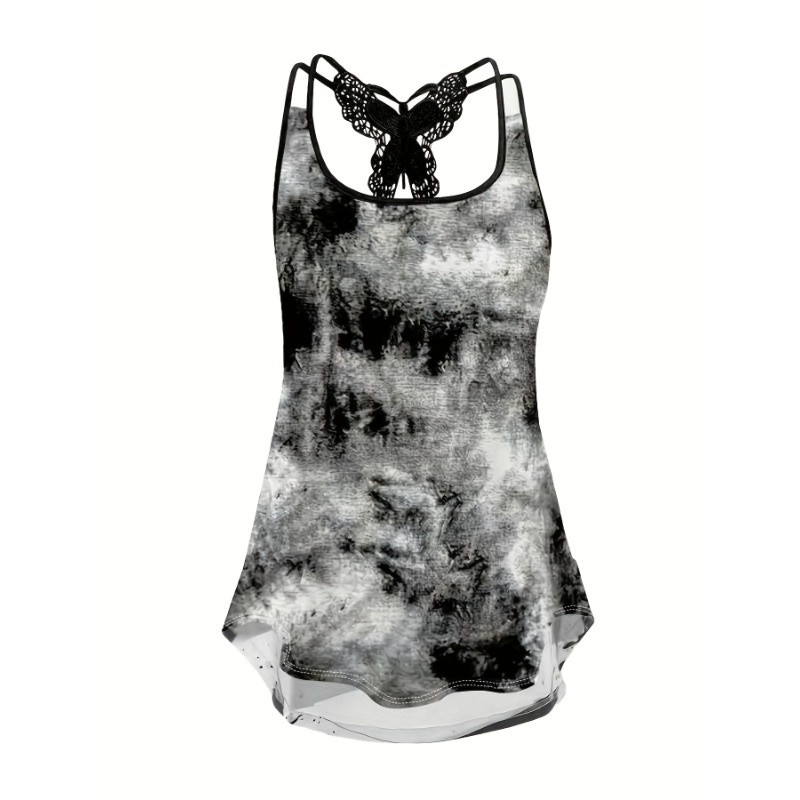 Plus Size 1XL-5XL Print Tank T - Street Fashion Plus Size ulasan dan harga