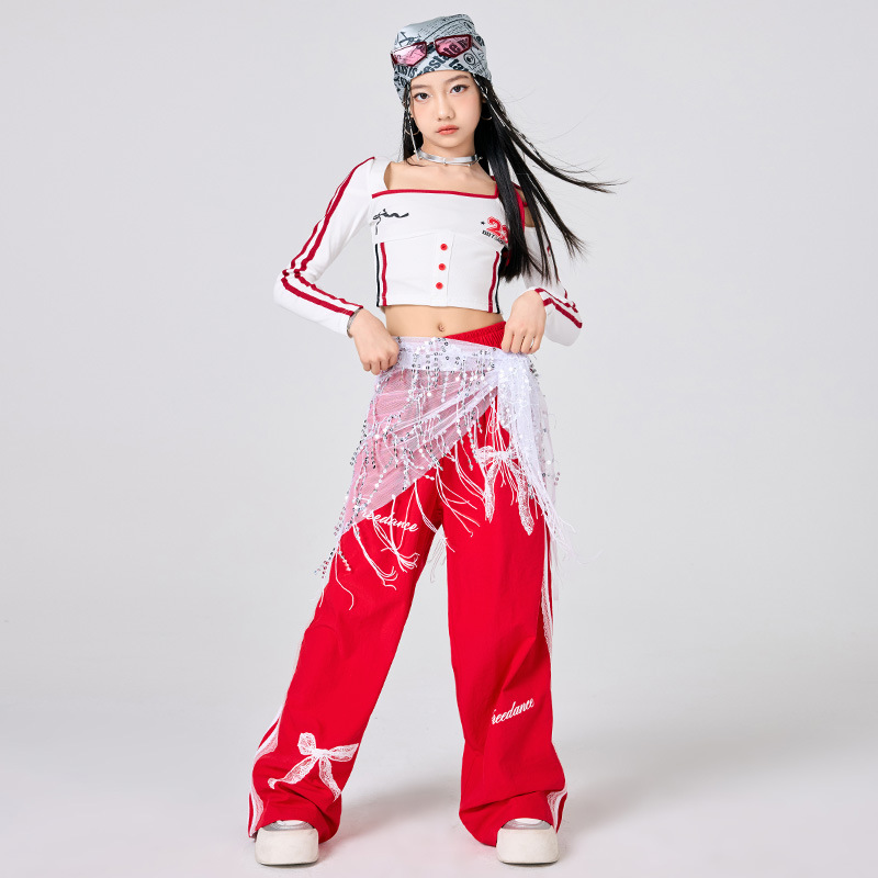 Girls Hip Hop Clothes White To - Street Fashion Outfit Girl ulasan dan harga