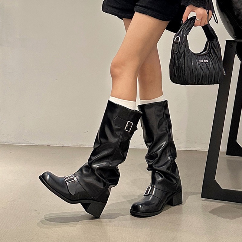 2025Woman Boots Knee High Plat - Street Fashion Trends 2025 ulasan dan harga