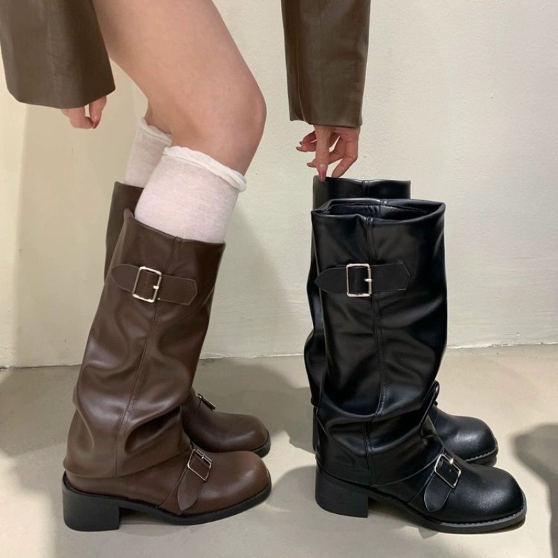 2025Woman Boots Knee High Plat - Street Fashion Trends 2025 ulasan dan harga