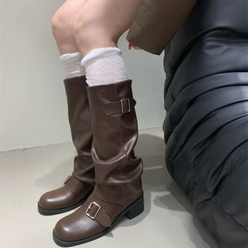 2025Woman Boots Knee High Plat - Street Fashion Trends 2025 ulasan dan harga