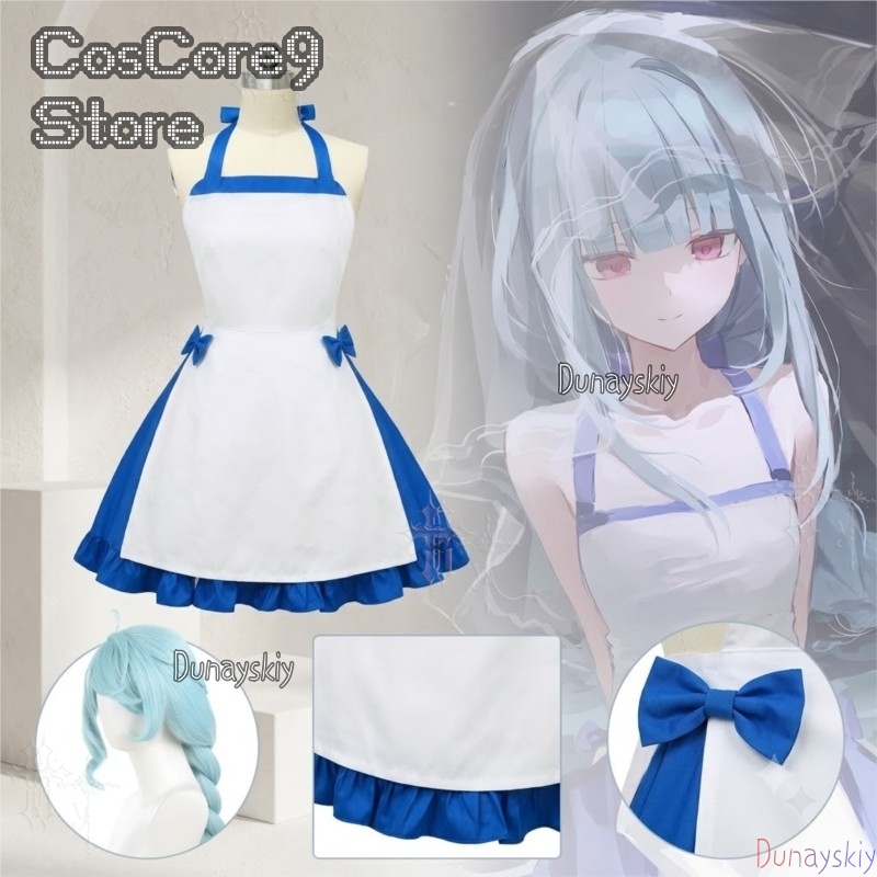 Blue Character Dress Zeno Summ - Japanese Street Fashion Female ulasan dan harga