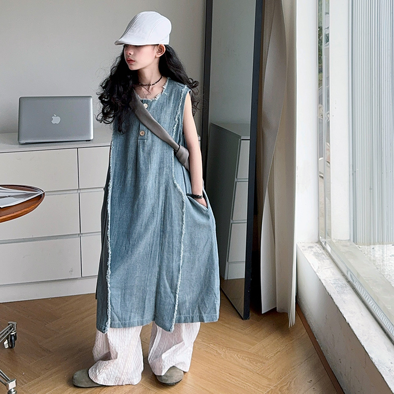 Loose Style Kids Luxury Summer - Street Fashion Outfit Girl ulasan dan harga