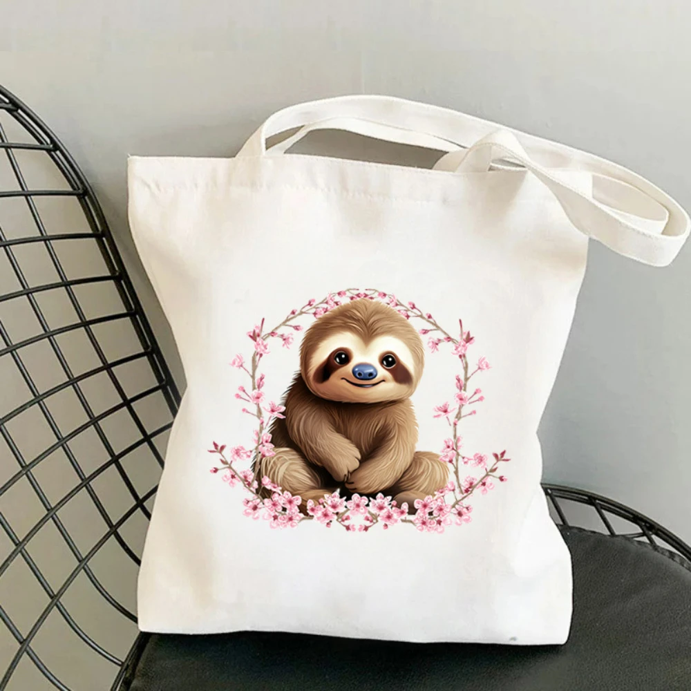 1pc Koala Cherry Blossom Print - Tote Bag Canvas Print ulasan dan harga