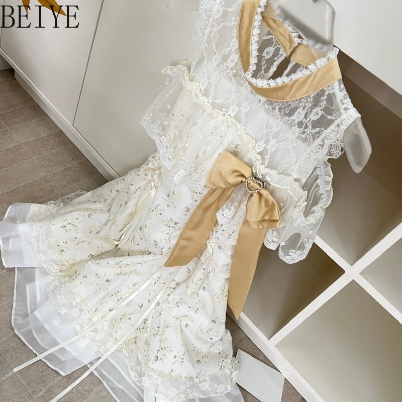 Clearly Tied Sweet Floral Lace - Japanese Street Fashion Female ulasan dan harga