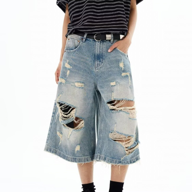 New Men Vintage Ripped Baggy S - Distressed Jean Rip ulasan dan harga