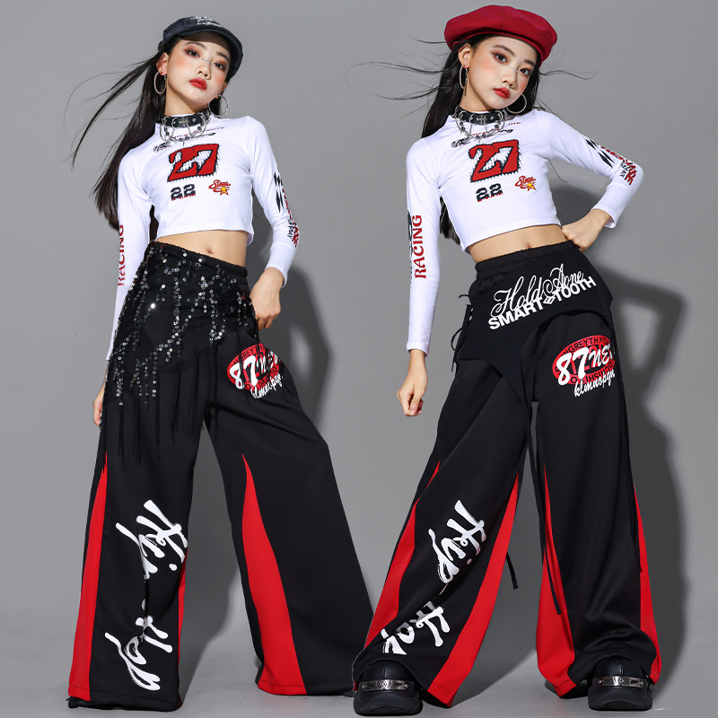 2025 Jazz Dance Clothes Girls  - Street Fashion Outfit Girl ulasan dan harga