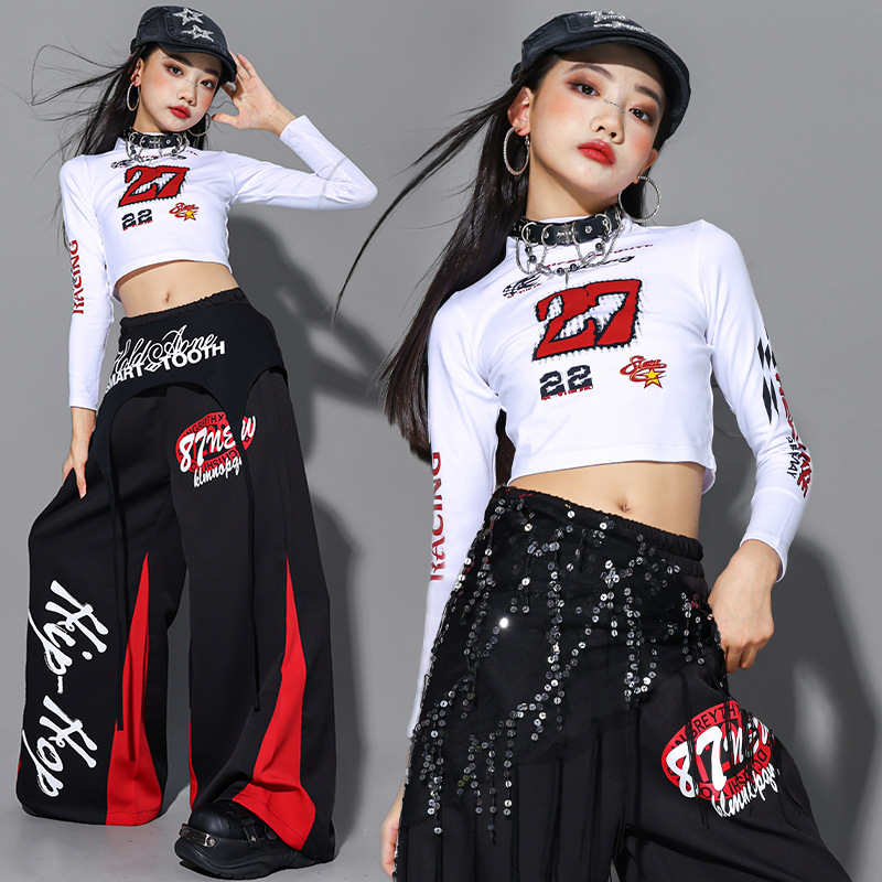 2025 Jazz Dance Clothes Girls  - Street Fashion Outfit Girl ulasan dan harga
