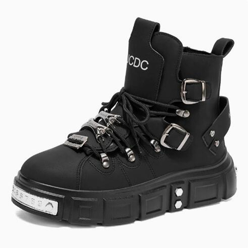 Fashion Rivet Black High top S - Street Fashion Designers ulasan dan harga