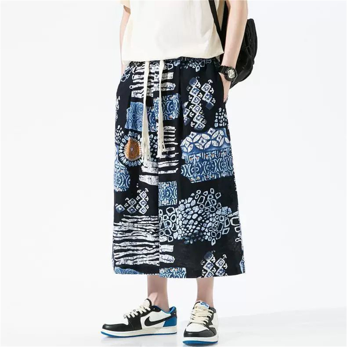New 2025 Summer Chinese Style  - Cargo Pant Wide ulasan dan harga