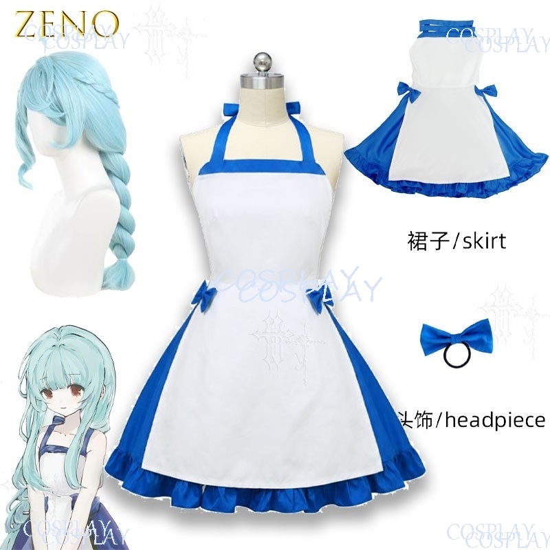 Blue Halloween Full Cosplay Ou - Japanese Street Fashion Female ulasan dan harga