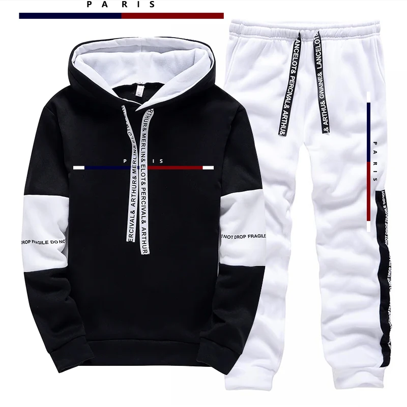 Paris Fashion Printed Men's Se - Street Fashion Casual ulasan dan harga