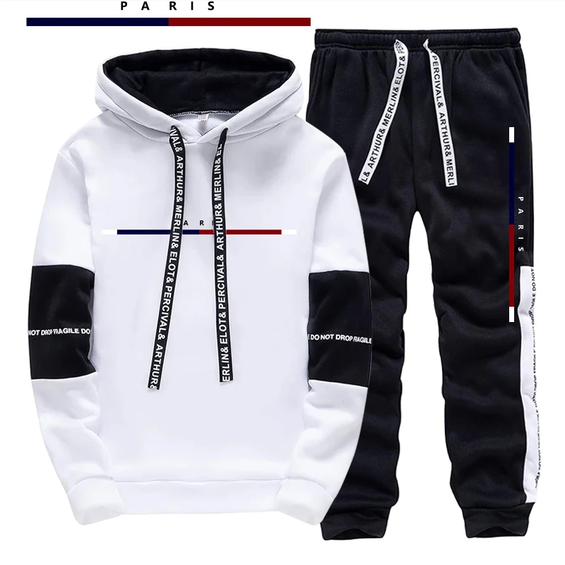 Paris Fashion Printed Men's Se - Street Fashion Casual ulasan dan harga